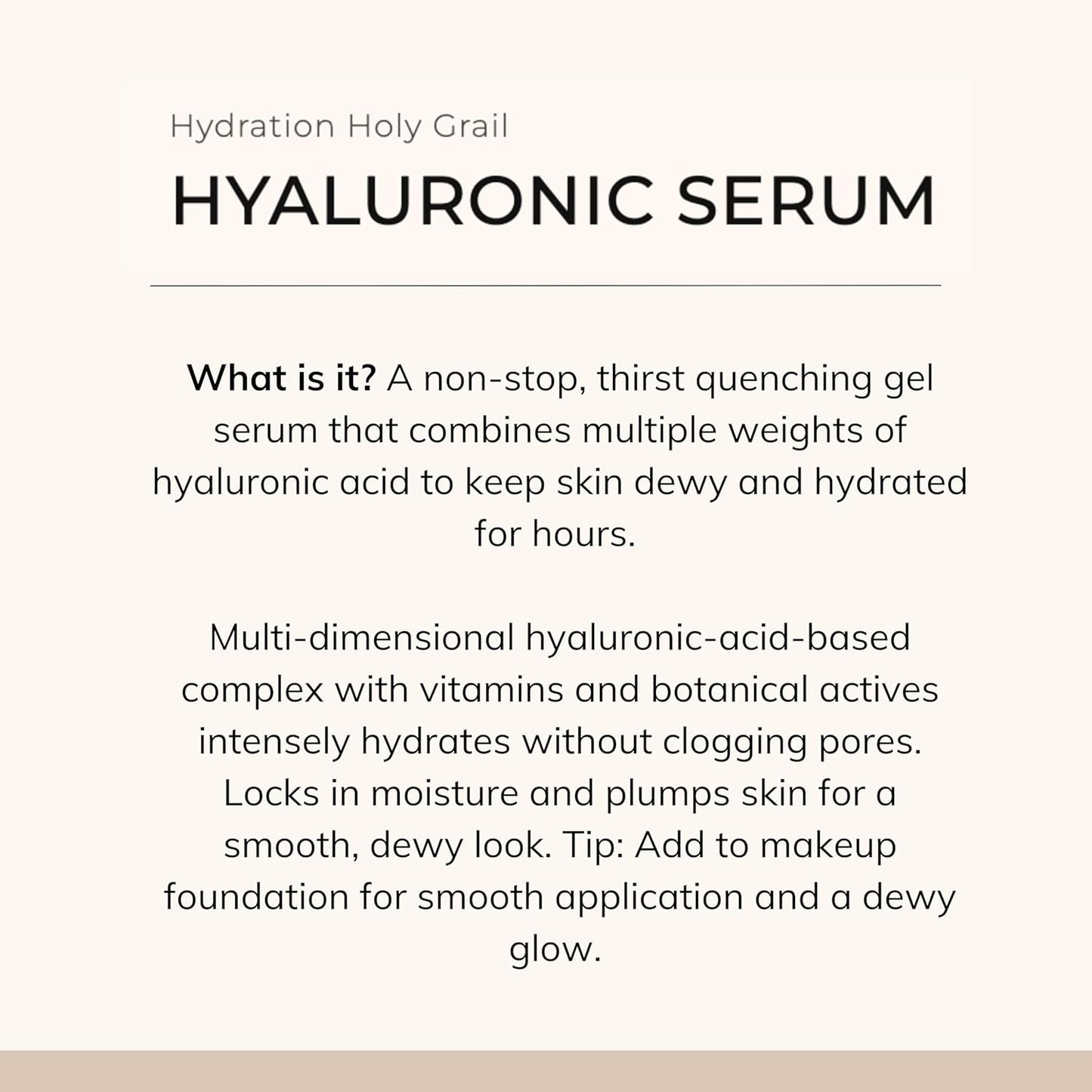 Dluxe Ave. Concentrated Hyaluronic Acid Facial Hydration Complex Anti Aging Moisture with No Parabens or Sulfates (1 oz / 30 ml)