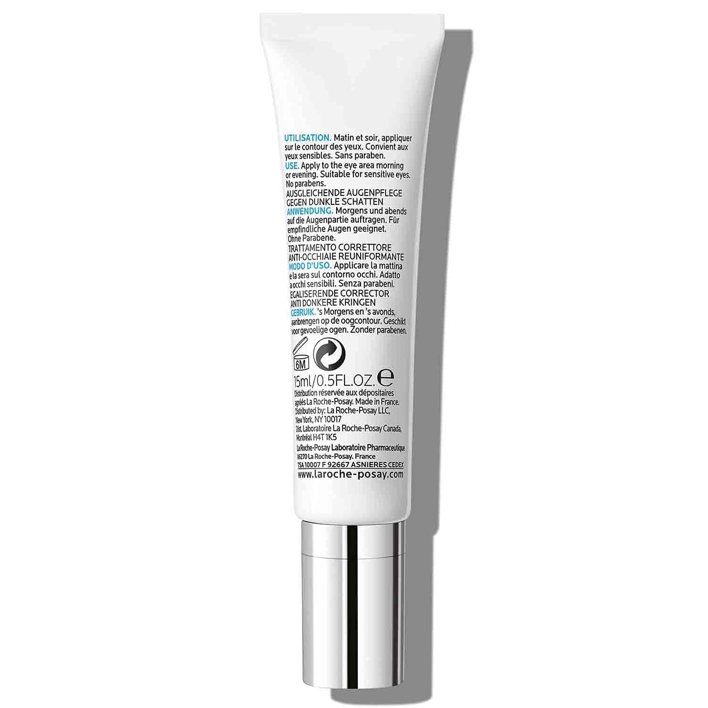 Dluxe Ave. La Roche-Posay Pigmentclar Dark Circles Eye Cream with Caffeine Brightens Under Eye Area and Targets Dark Circles