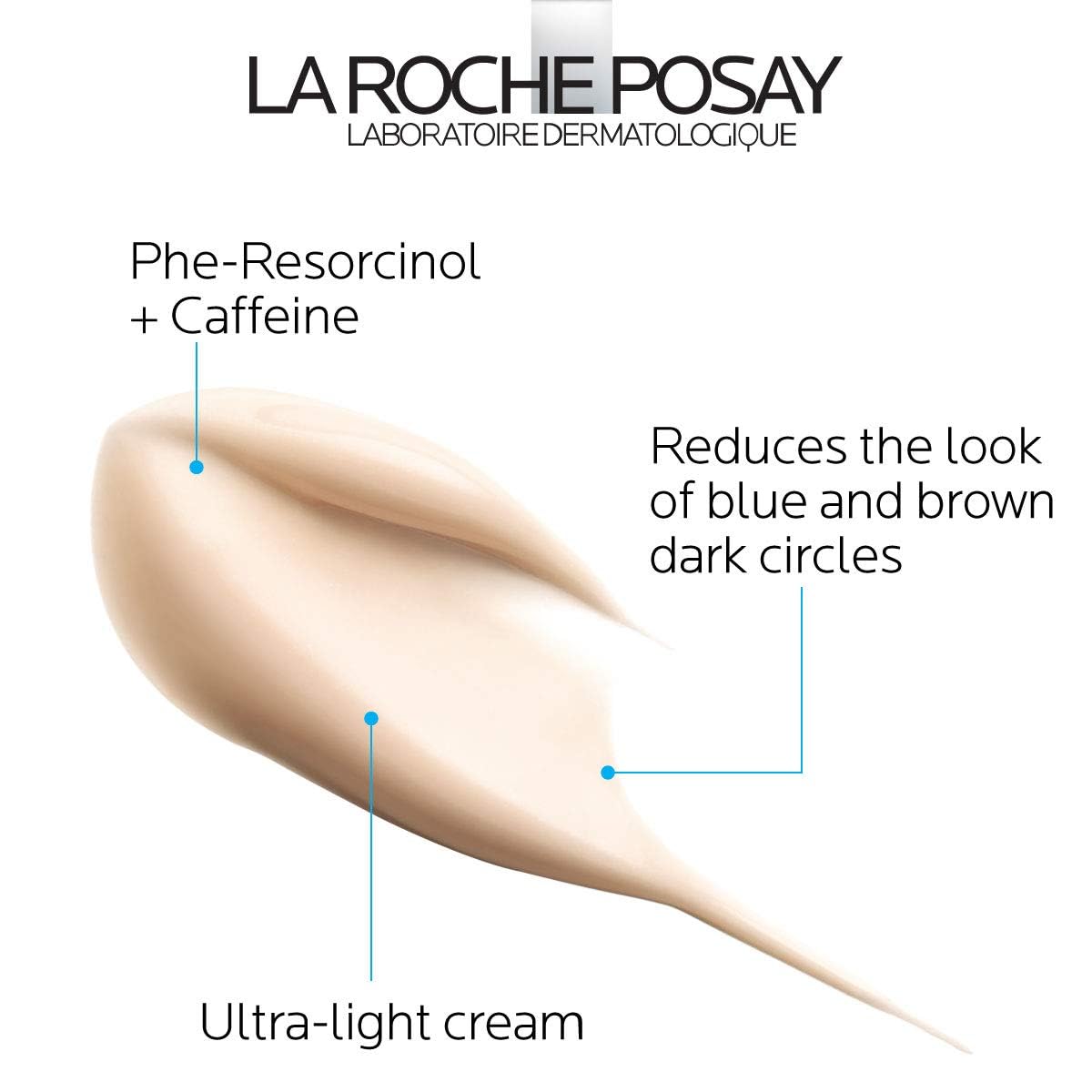 Dluxe Ave. La Roche-Posay Pigmentclar Dark Circles Eye Cream with Caffeine Brightens Under Eye Area and Targets Dark Circles