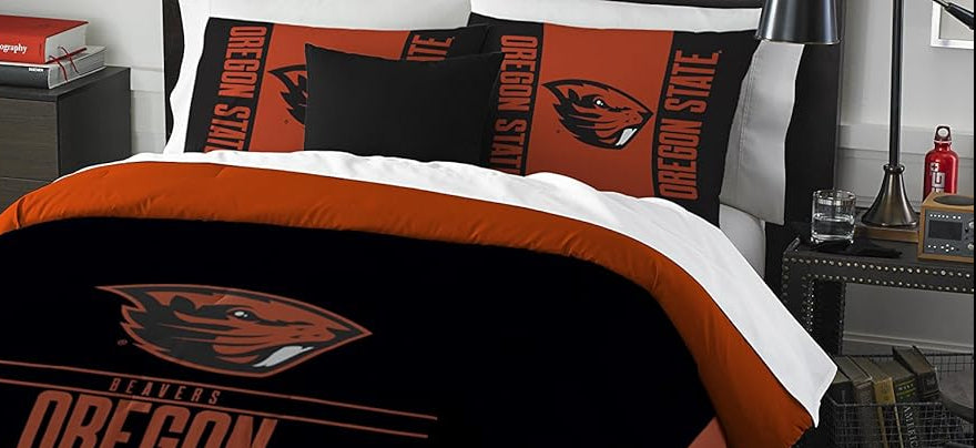 Dluxe Ave. ( FULL/ QUEEN ) NCAA Comforter and Sham Set