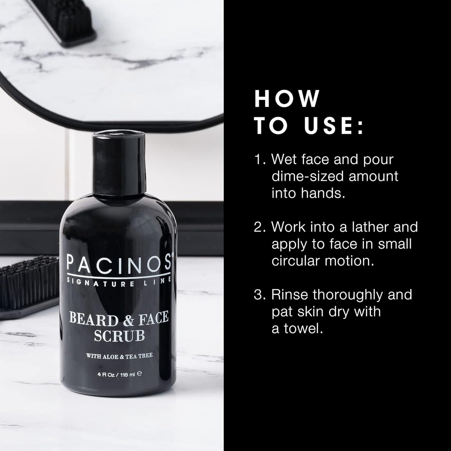 Dluxe Ave. Pacinos Beard and Face Scrub Shave System