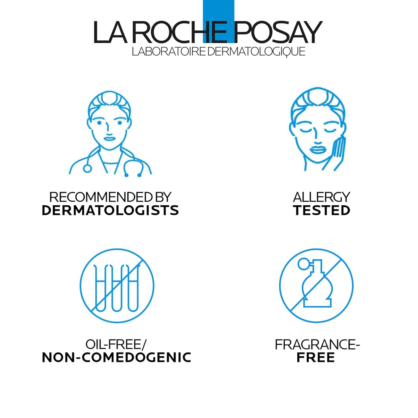 Dluxe Ave. La Roche-Posay Toleriane Double Repair UV SPF Moisturizer for Face Daily Facial Moisturizer with Sunscreen SPF 30 Niacinamide and Glycerin Oil Free Moisturizing Sun Protection