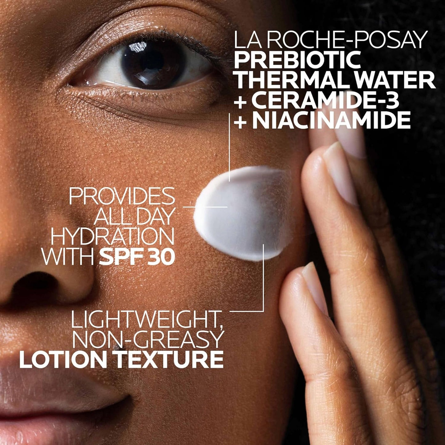 Dluxe Ave. La Roche-Posay Toleriane Double Repair UV SPF Moisturizer for Face Daily Facial Moisturizer with Sunscreen SPF 30 Niacinamide and Glycerin Oil Free Moisturizing Sun Protection