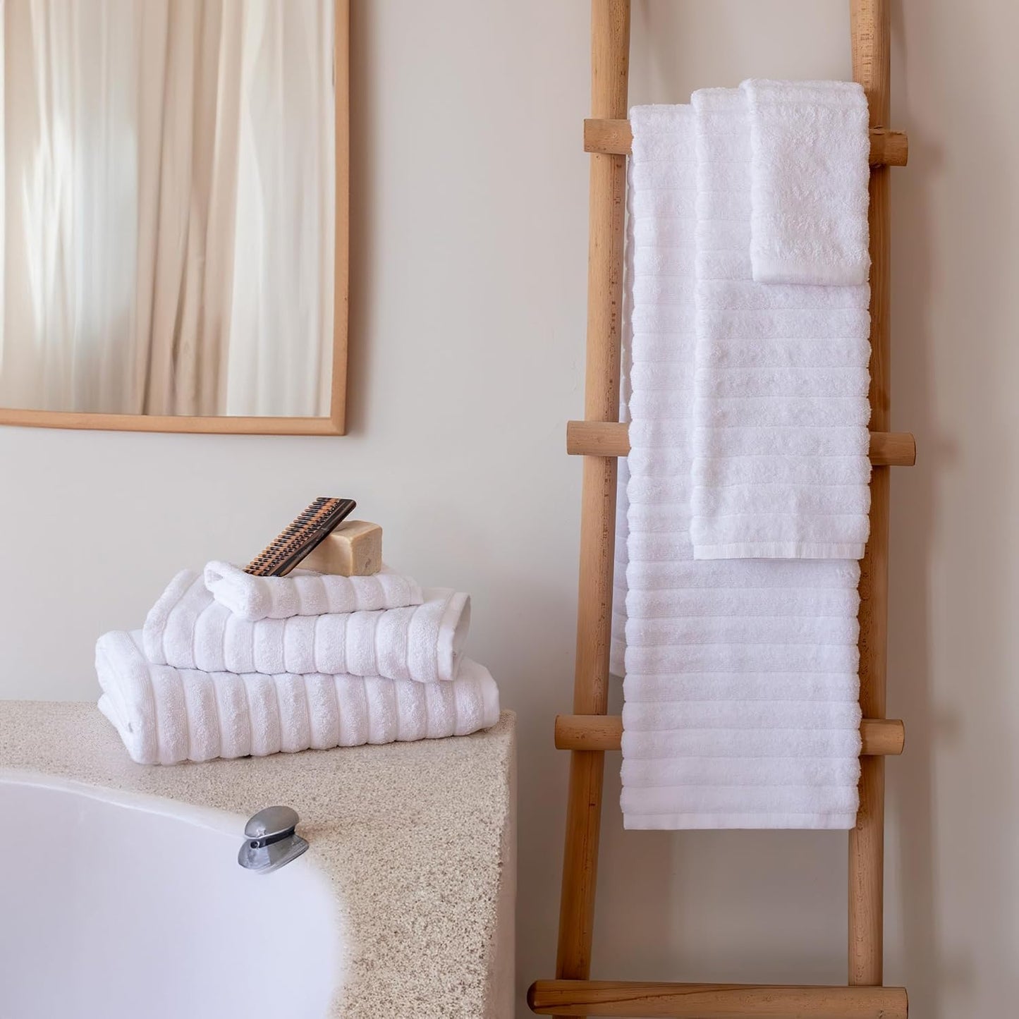 Dluxe Ave. Classic Turkish Towels CTT Luxury 6 Piece Towel Set 100% Turkish Cotton