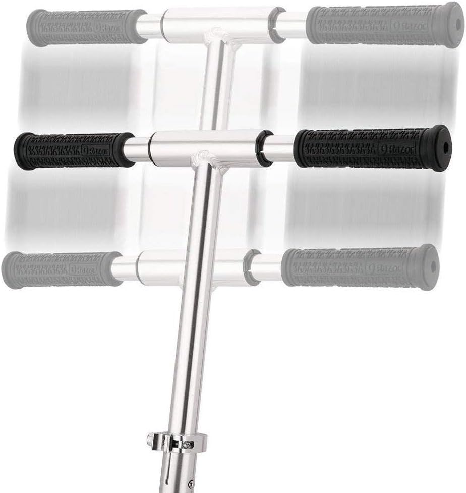Dluxe Ave. A5 Air Kick Scooter, strong aluminum frame, anti-rattle handlebars and folding system- Silver