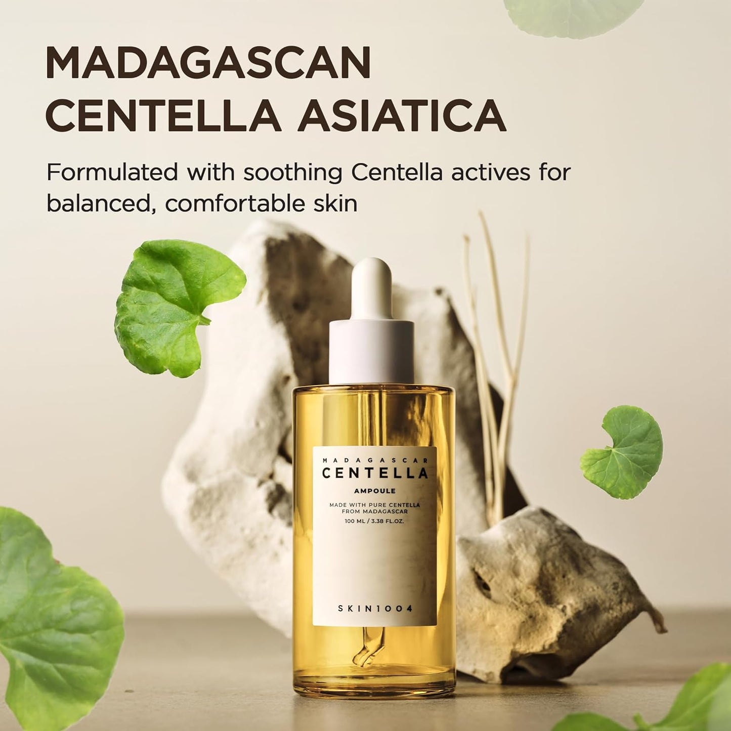 Dluxe Ave. Skin1004 Madagascar  100 Ampoule (100ml or 3.38 floz) / Facial Serum / 100% Centella Asiatica Extract/For soothing sensitive and acne-prone skin