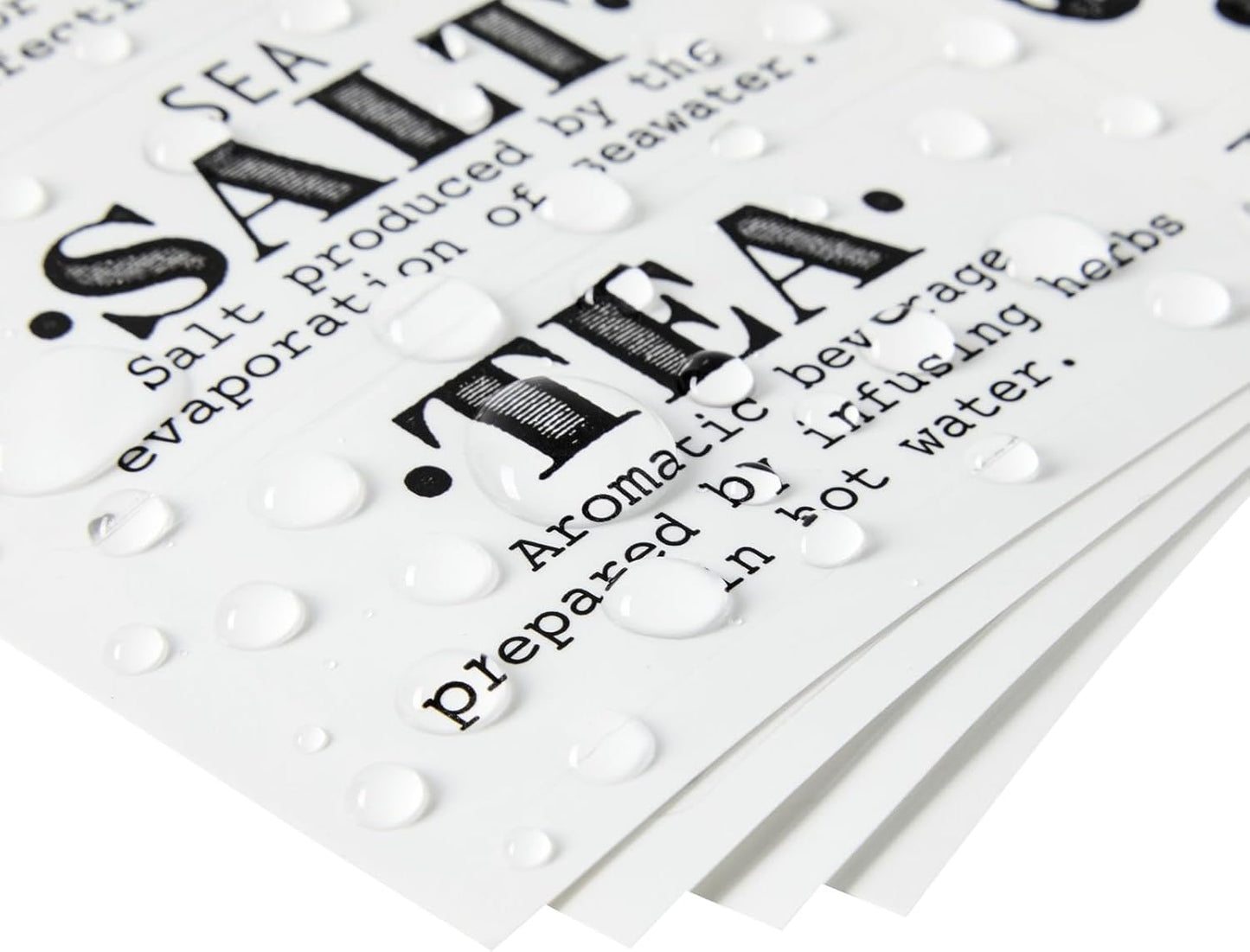 Dluxe Ave. Talented Kitchen 36 Preprinted Pantry Labels with Ingredient Definitions Clear Farmhouse Style Stickers for Food Jars Kitchen Organization and Storage (Water Resistant)