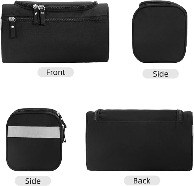 Dluxe Ave. Travel Toiletry Bag for Men and Women/ Hanging Organizer/ Black