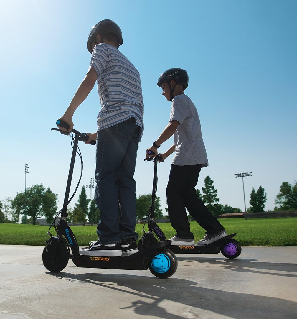 Dluxe Ave.Razor Power Core E100 Electric Scooter - Aluminum Deck - Red