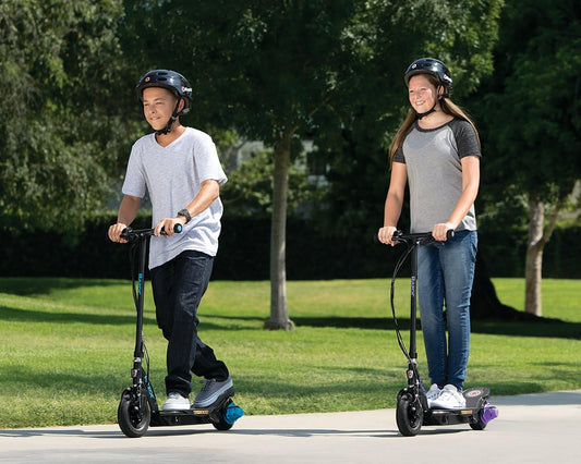 Dluxe Ave.Razor Power Core E100 Electric Scooter - Aluminum Deck - Red