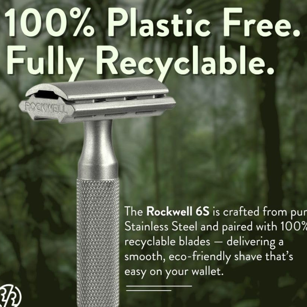 Dluxe Ave. Stainless Steel Double-Edge Safety Razor/ Silver