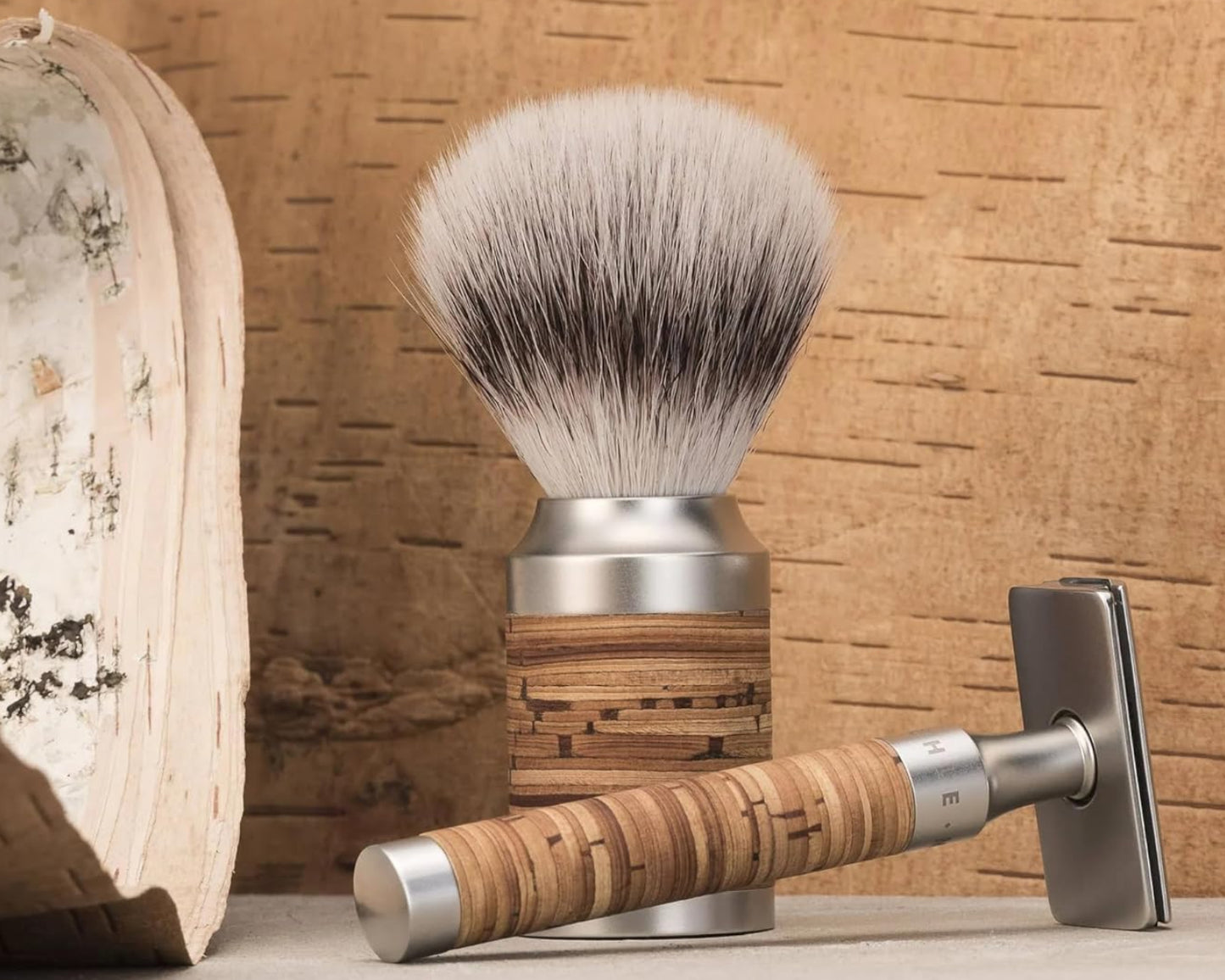 Dluxe Ave. Stainless Steel Birch Bark Razor