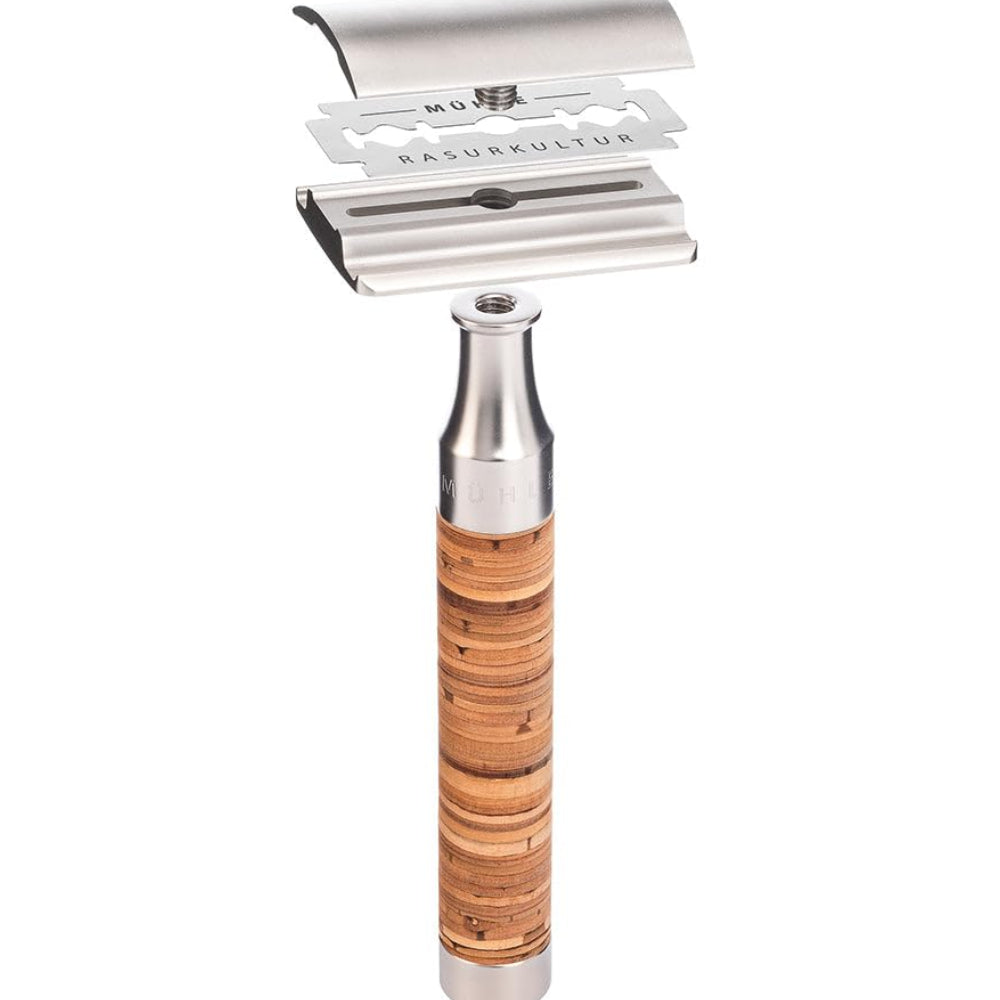 Dluxe Ave. Stainless Steel Birch Bark Razor