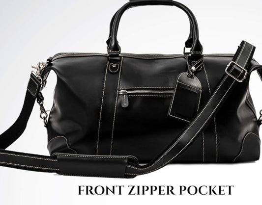 Dluxe Ave.  21 inch Genuine Leather Travel Duffle Bag