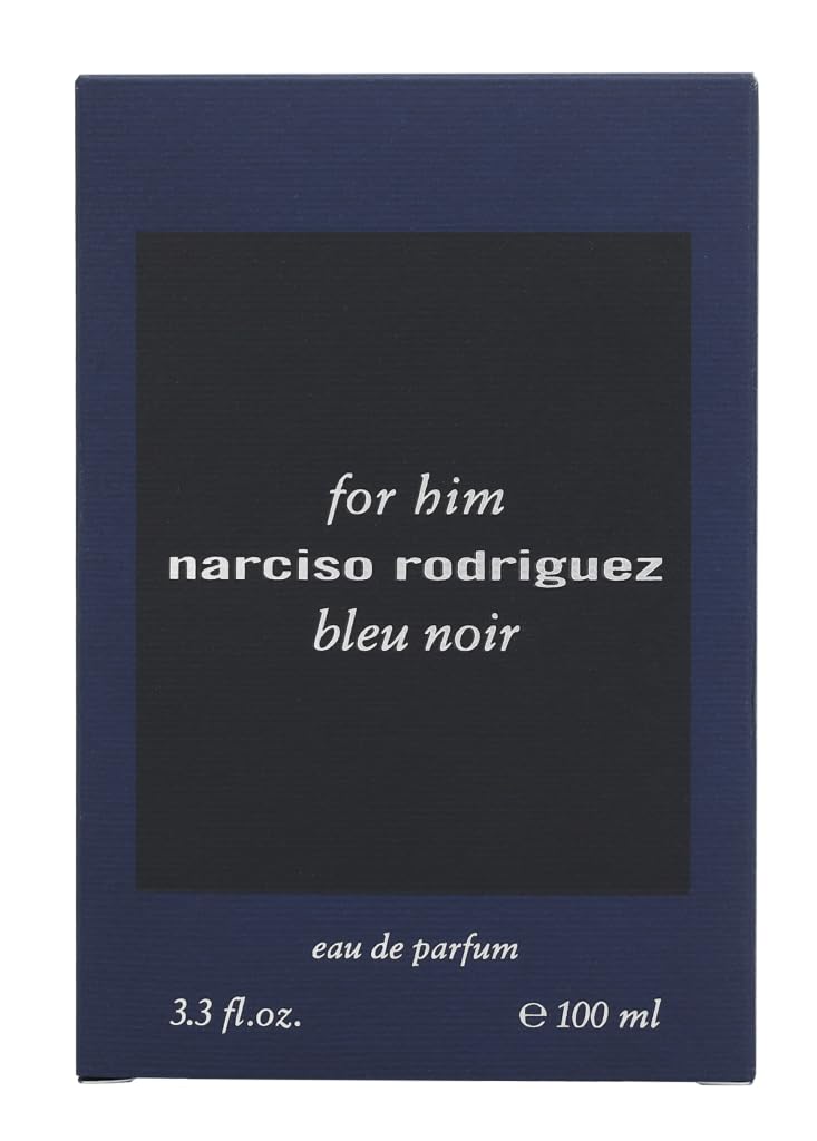Dluxe Ave. Narciso Rodriguez Bleu Noir Eau de Parfum Spray for Men Blue 3.3 Ounce