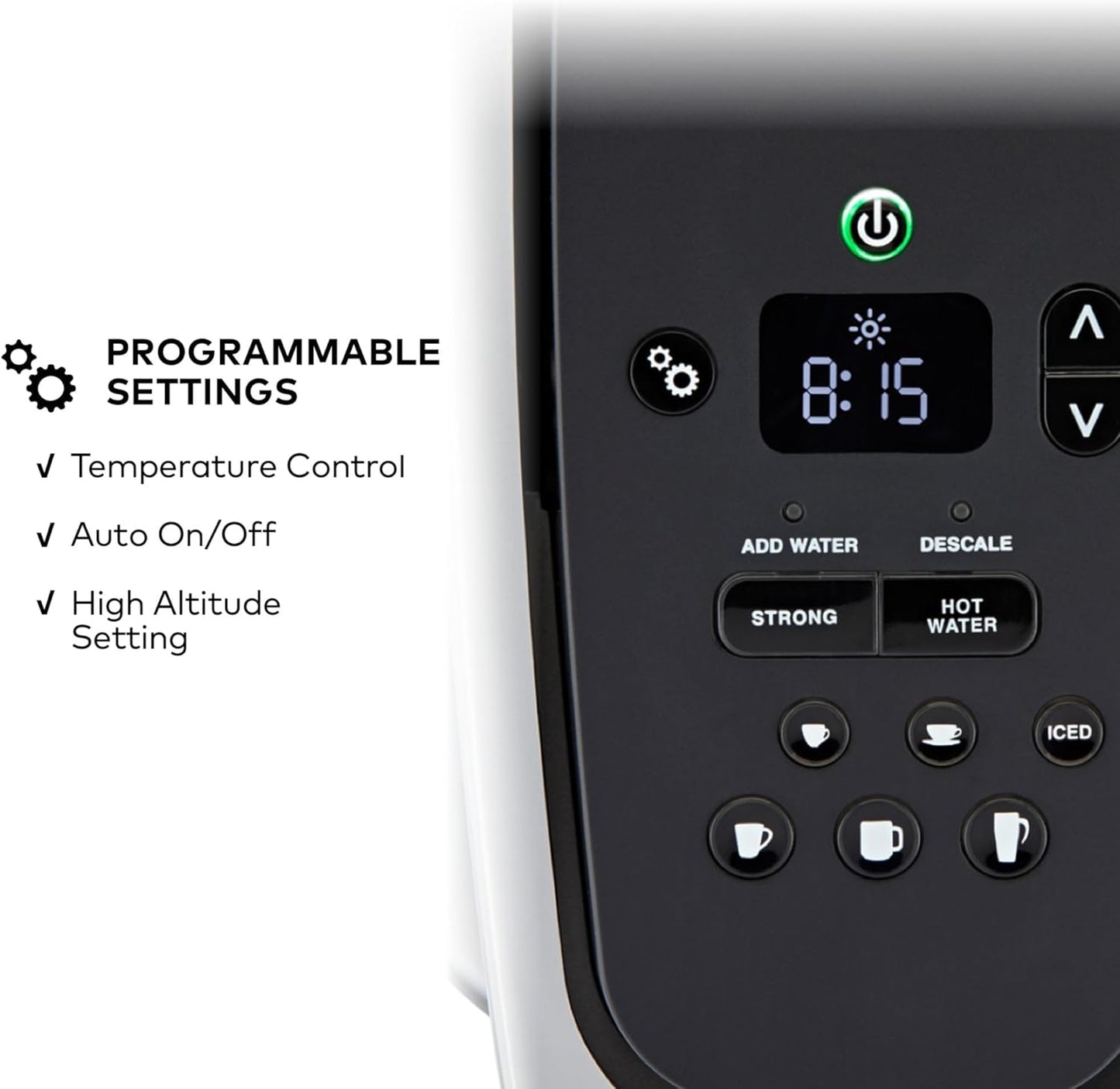 Dluxe Ave. Single Serve K-Cup Pod Programmable Coffeemaker/ Brushed Silver