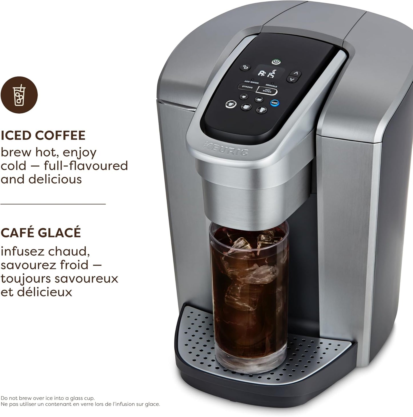 Dluxe Ave. Single Serve K-Cup Pod Programmable Coffeemaker/ Brushed Silver