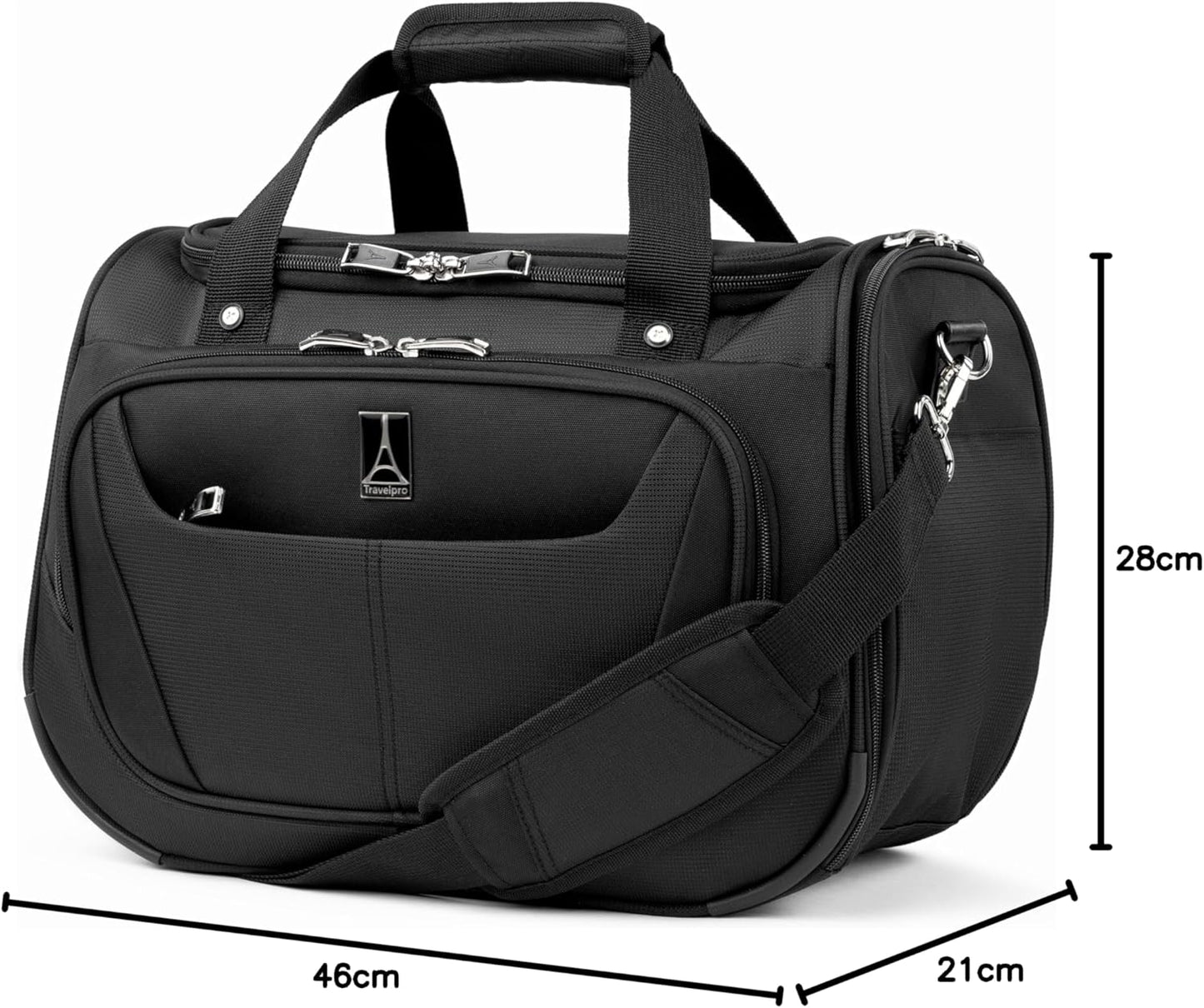 Dluxe Ave. Carry-On Travel Tote/ (Black) 18-Inch