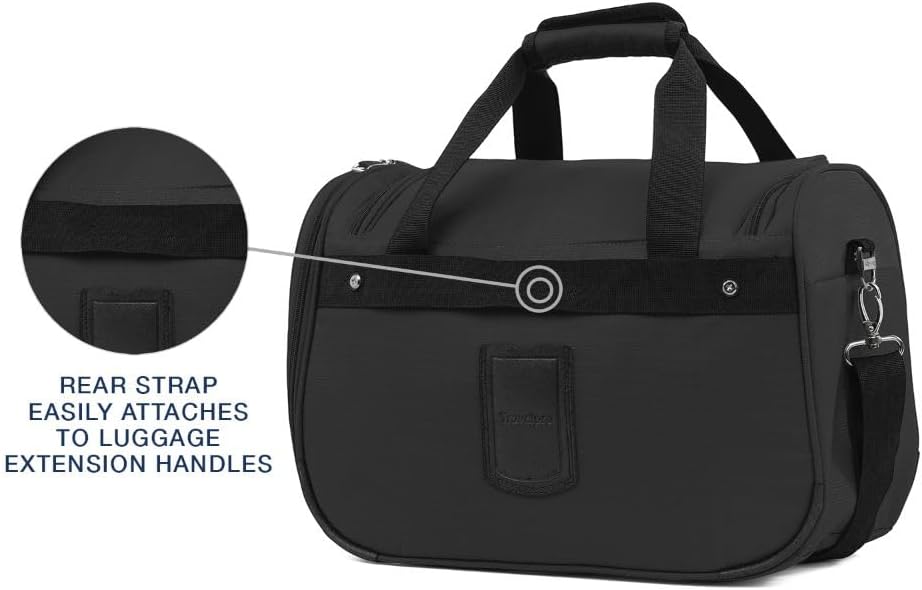 Dluxe Ave. Carry-On Travel Tote/ (Black) 18-Inch