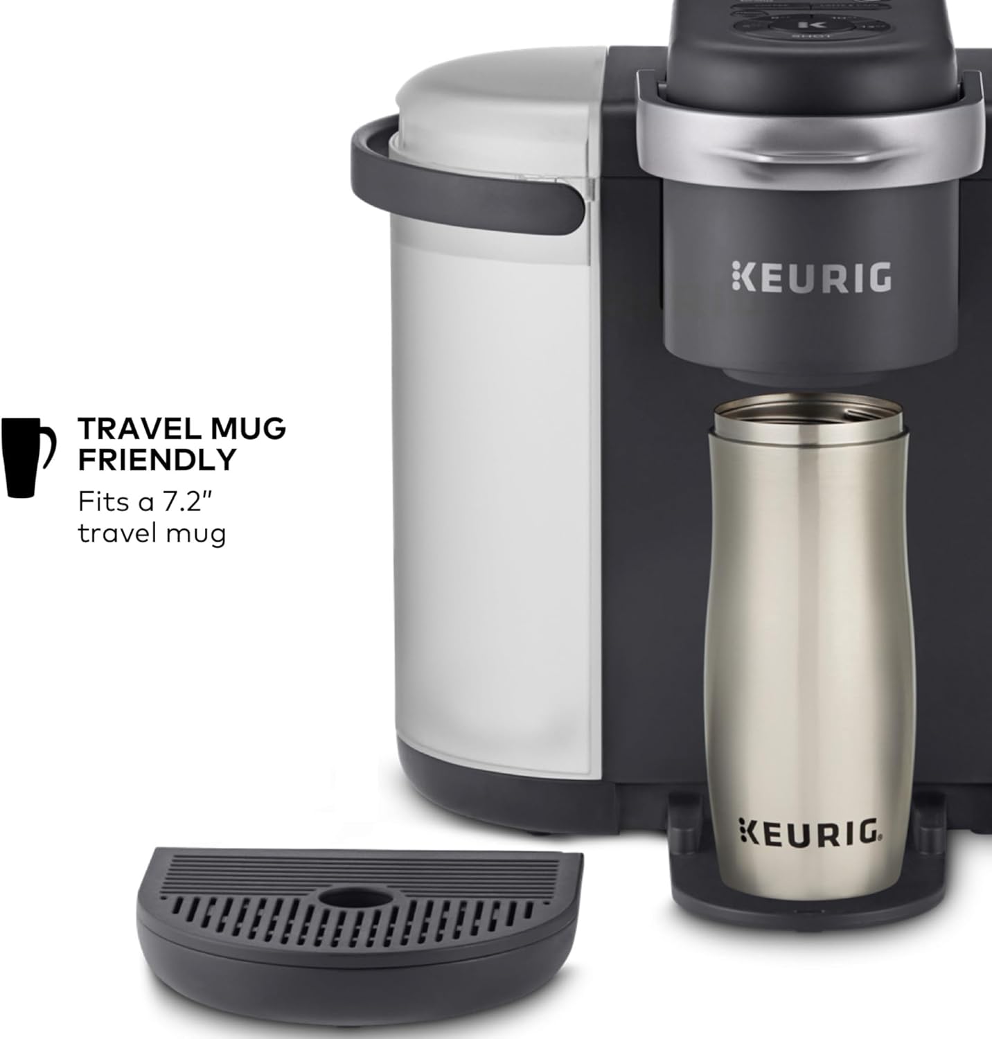 Dluxe Ave. Single Serve Coffee Latte and Cappuccino Maker/ Dark Charcoal