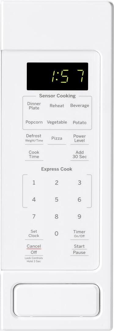 Dluxe Ave.Microwave Oven 1150-watt  8 Auto Cooking Settings, White OLD 1.6 Cu. Ft