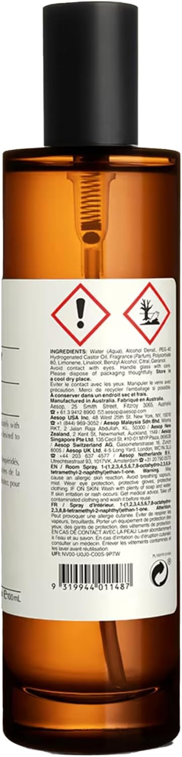 Dluxe Ave.  Room Spray Blend of Citrus Botanicals Cedar and Cardamom 3.4 oz