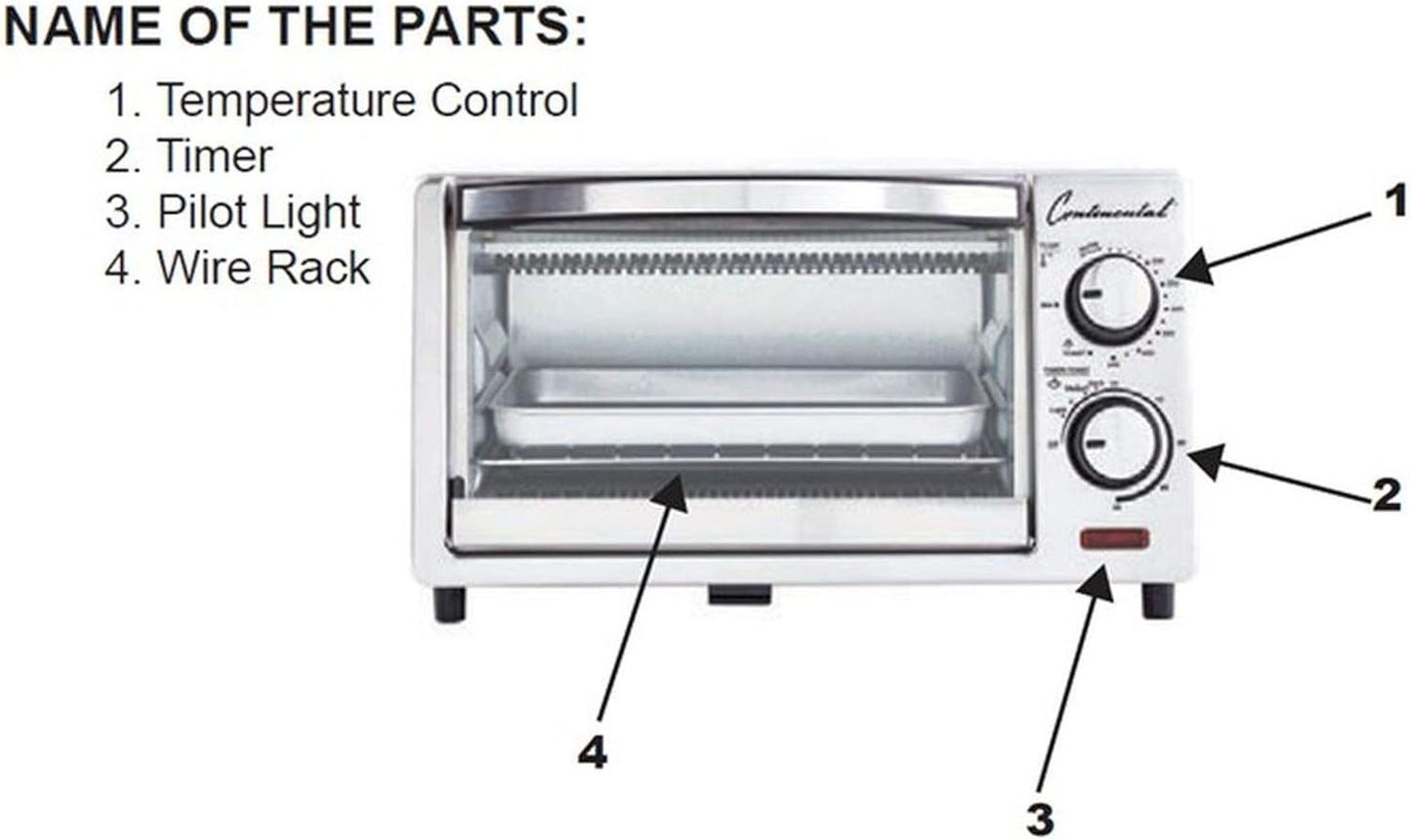 Dluxe Ave. Toaster Oven 4 Slice White