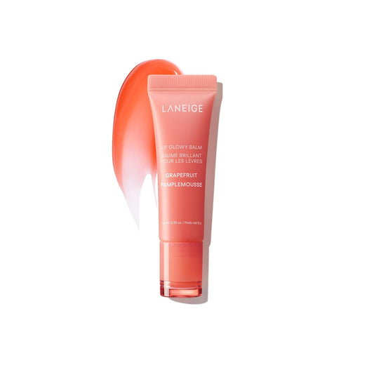 Dluxe Ave. LANEIGE Lip Glowy Balm Grapefruit: Hydrate Glossy Lightweight Moisturize & Tint with Shea Butter