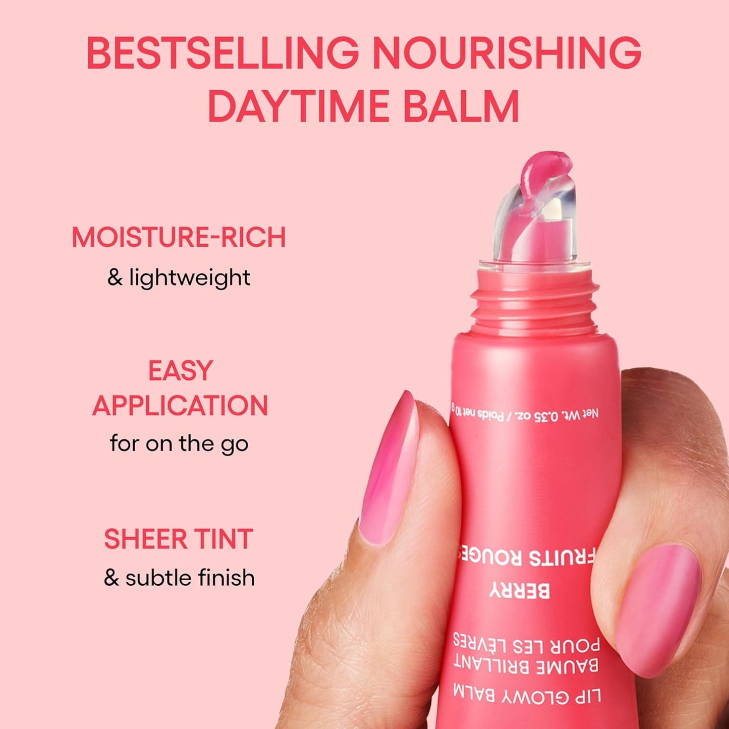 Dluxe Ave. LANEIGE Lip Glowy Balm Grapefruit: Hydrate Glossy Lightweight Moisturize & Tint with Shea Butter