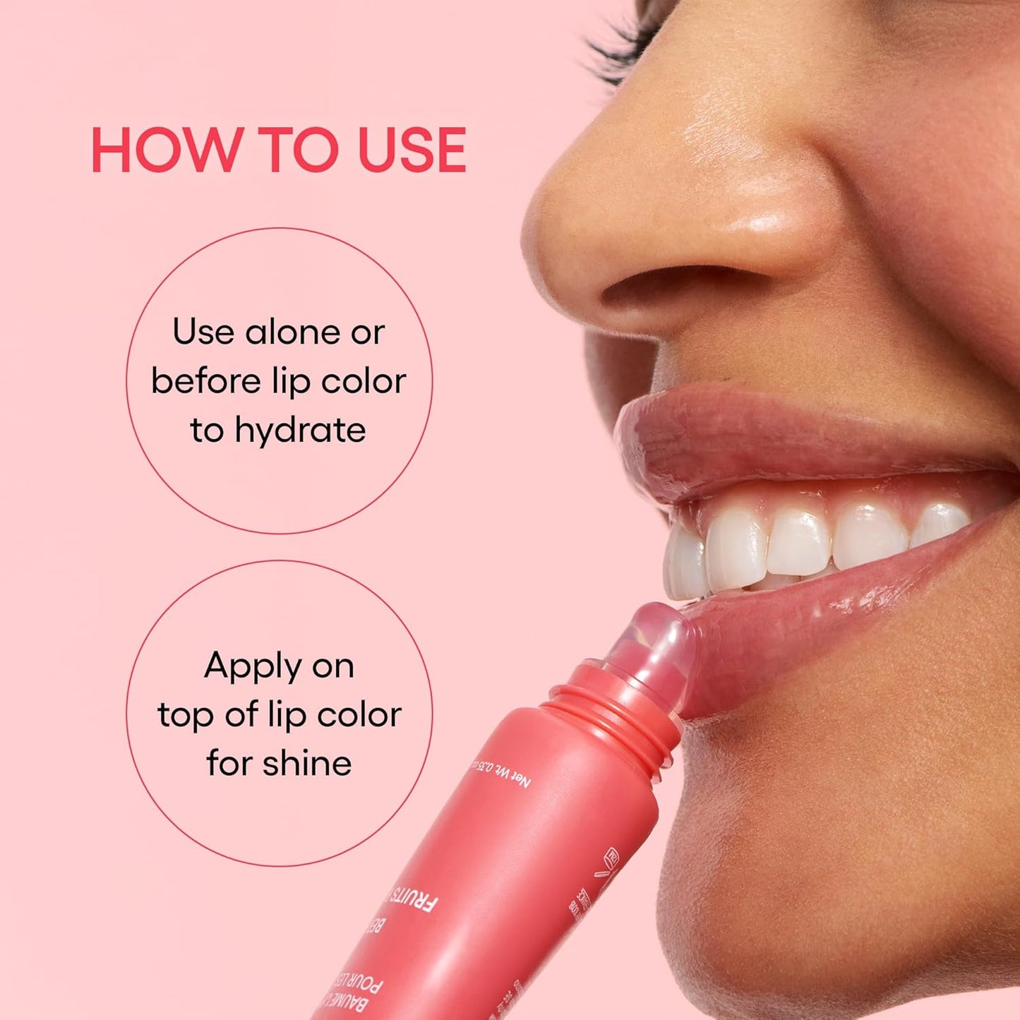 Dluxe Ave. LANEIGE Lip Glowy Balm Grapefruit: Hydrate Glossy Lightweight Moisturize & Tint with Shea Butter