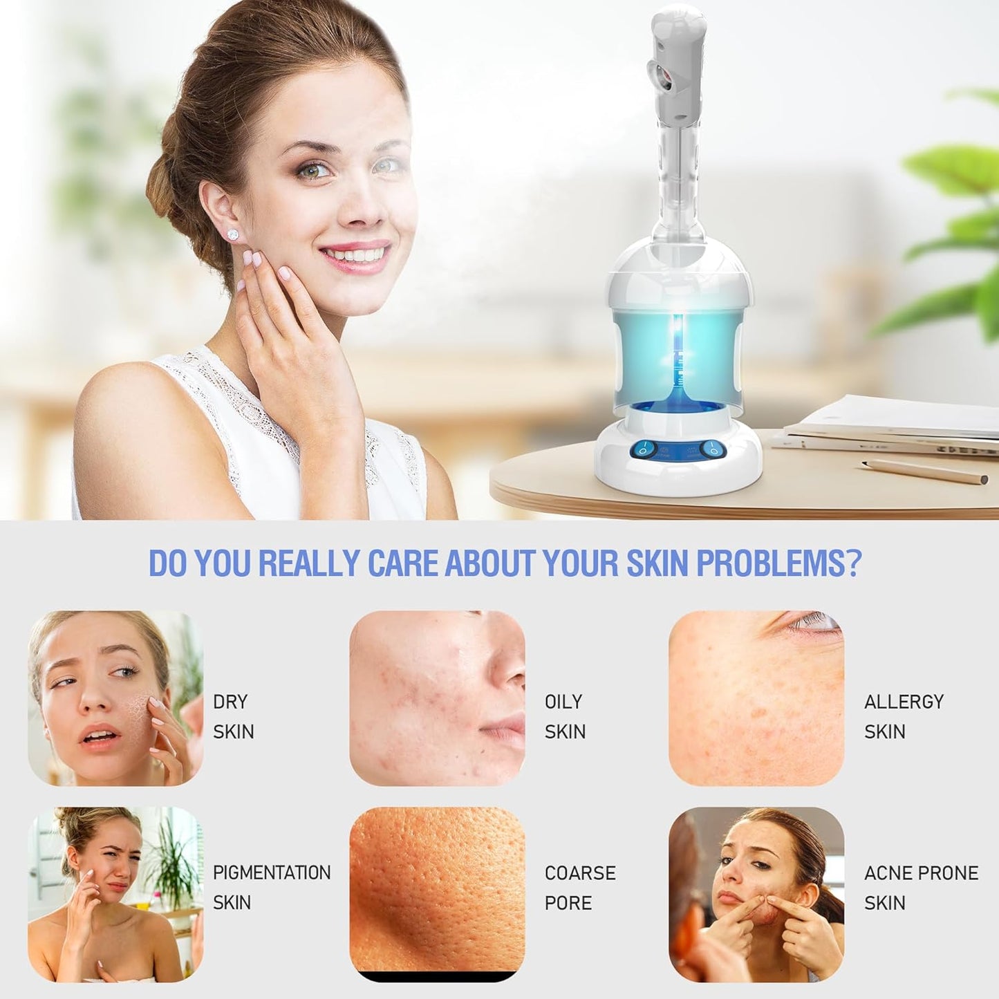 Dluxe Ave. Facial Steamer with Extendable Arm/ Professional