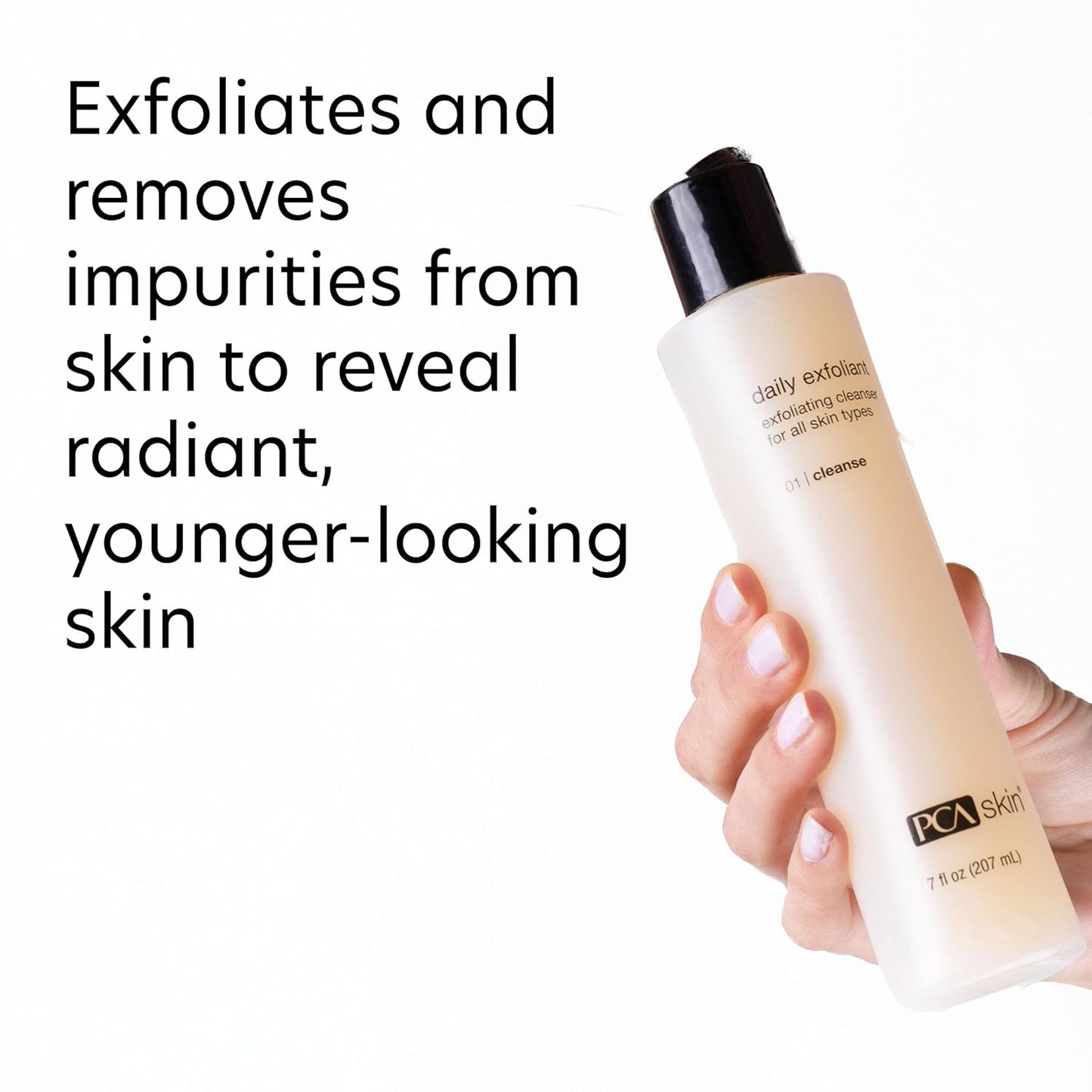 Dluxe Ave. PCA SKIN Daily Face Exfoliant Cleanser Moisturizing Face Wash Gently Cleanses Dirt Debris and Other Impurities From Skin Facial Cleanser Made with Renewable Exfoliants 7.0 oz Bottle