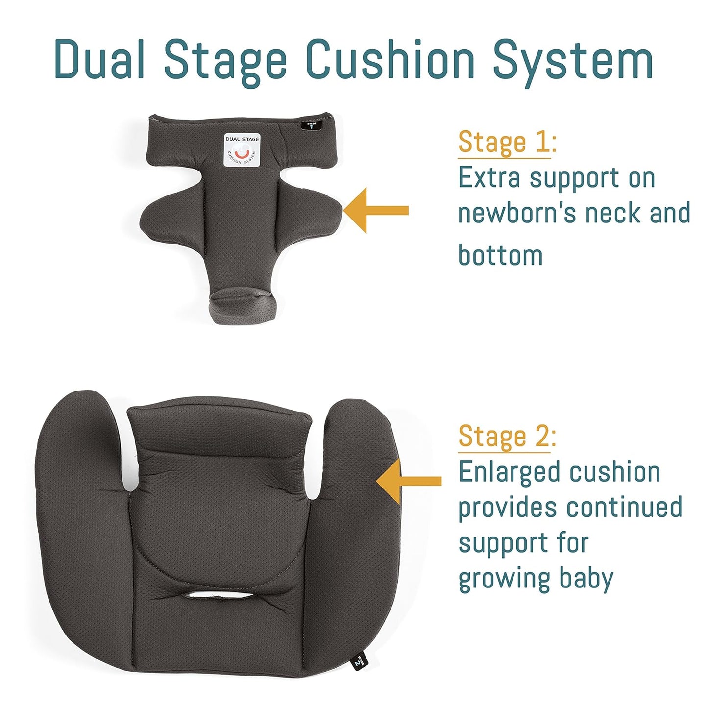 Dluxe Ave. Rear Facing Infant Car Seat/ for Babies 4 to 35 lbs / (Beige & Pink)