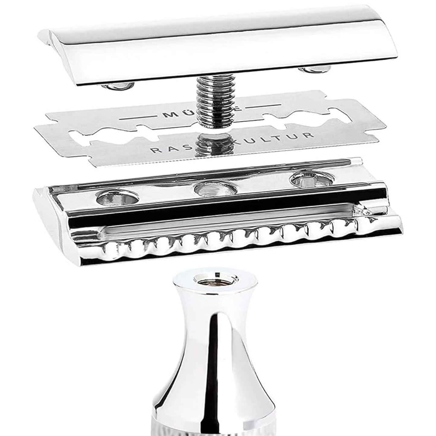 Dluxe Ave. Double Edge Safety Razor (Closed Comb)/ Barbershop Quality/ Luxury Razor