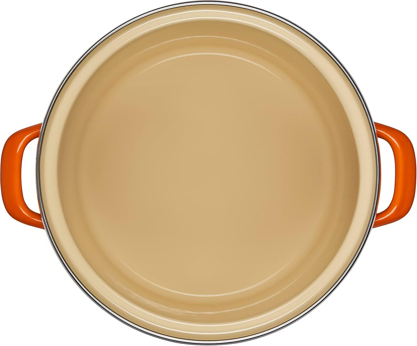 Dluxe Ave. ( Limited Edition) Enamel On Steel Stockpot 8 qt.(Flame)