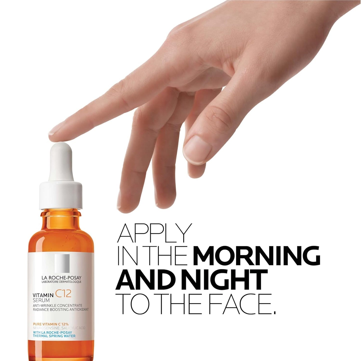 Dluxe Ave. La Roche-Posay Pure 10% Vitamin C Serum For Face With Hyaluronic Acid & Salicylic Acid Hydrating & Brightening Serum Boost Radiance & Reduce Wrinkles Paraben Free