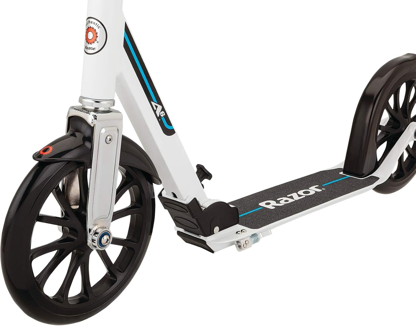 Dluxe Ave. A6 Kick Scooter for riders ages 8 and up/ weighing up to 220 pounds (100 kg)/ White