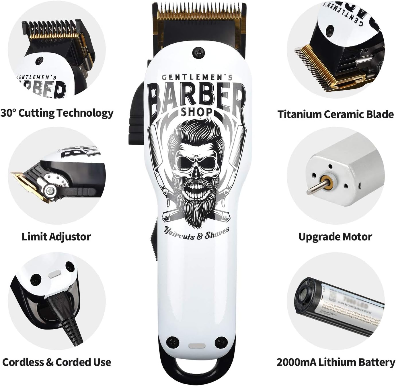 Dluxe Ave.  Professional Hair Clippers/ Cordless
