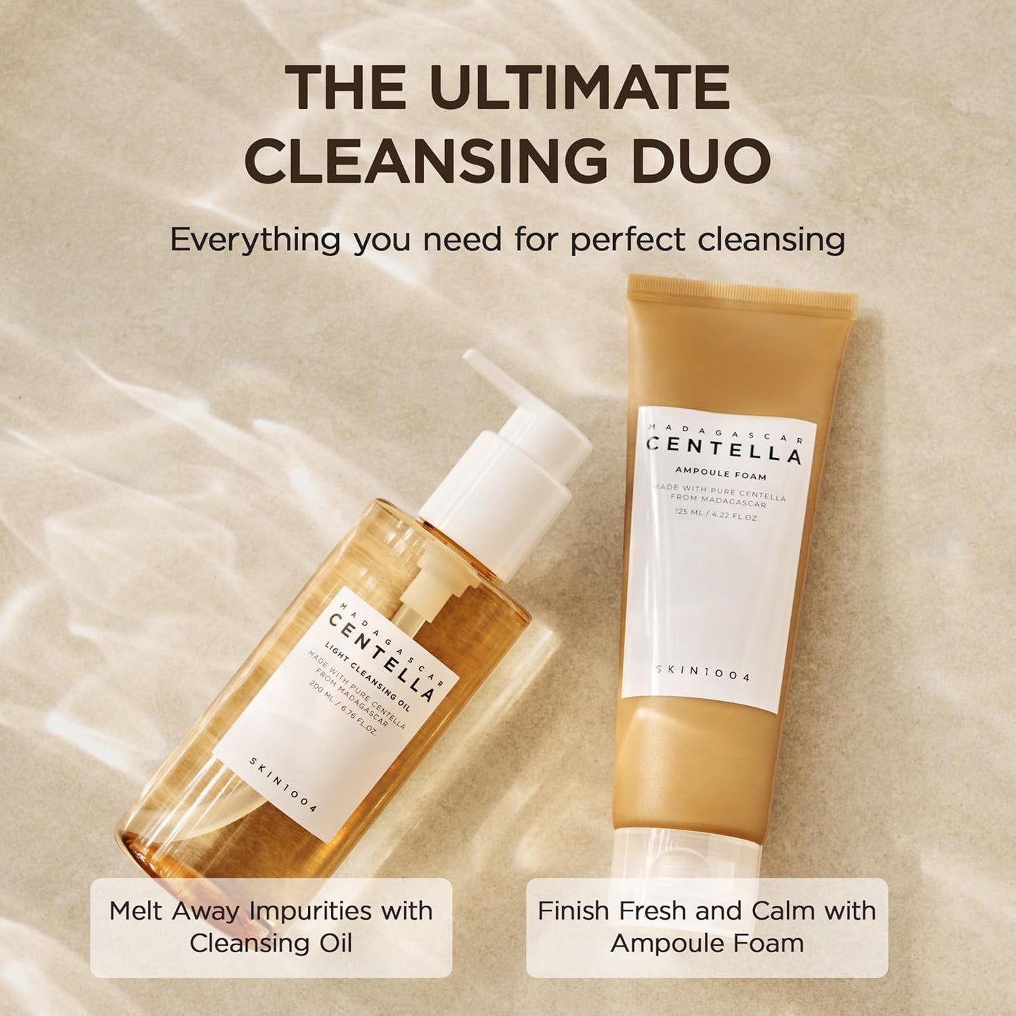 Dluxe Ave. SKIN1004 Madagascar Centella Light Cleansing Oil 6.76 fl.oz 200ml | Gentle Oil Cleanser for Face Korean Facial Cleanser Double Cleansing