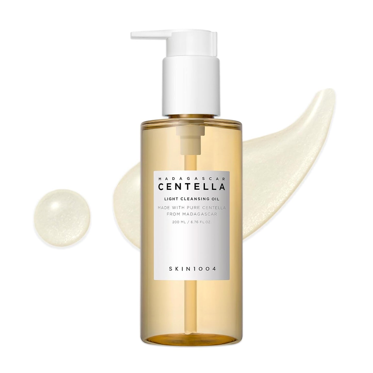 Dluxe Ave. SKIN1004 Madagascar Centella Light Cleansing Oil 6.76 fl.oz 200ml | Gentle Oil Cleanser for Face Korean Facial Cleanser Double Cleansing