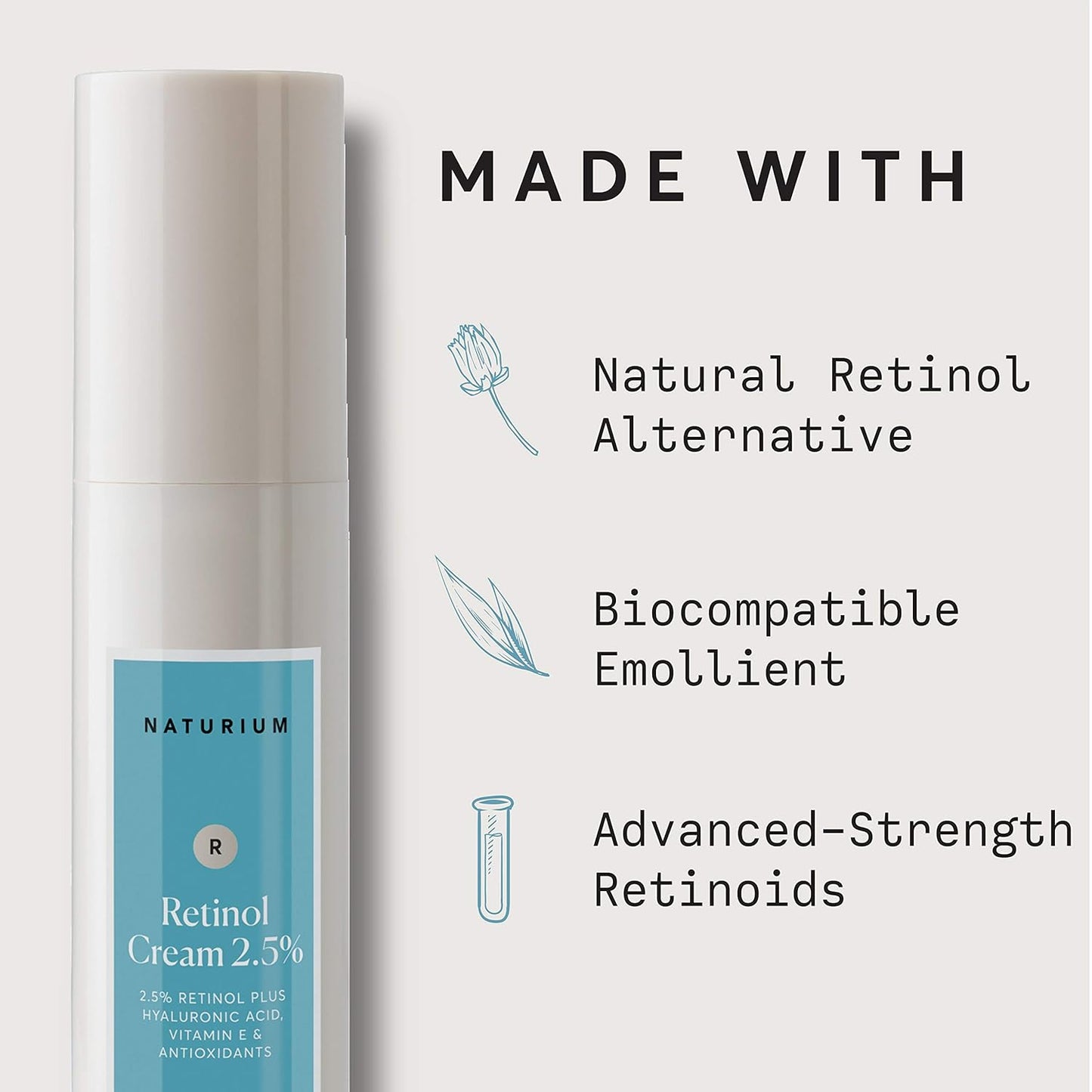 Dluxe Ave. Retinol Complex Face Cream 2.5% Moisturizing Anti-Aging Facial Cream 1.7 oz