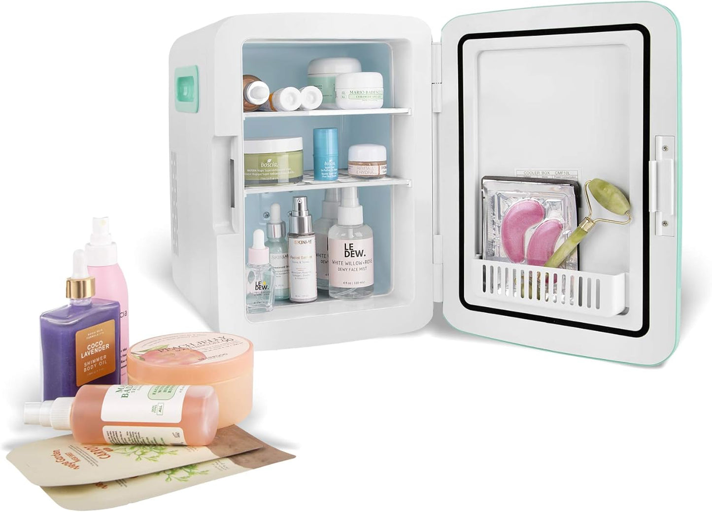 Dluxe Ave.  10L Mini Fridge for Bedroom /Turquoise