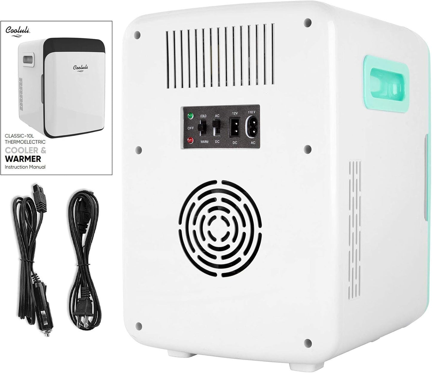 Dluxe Ave.  10L Mini Fridge for Bedroom /Turquoise