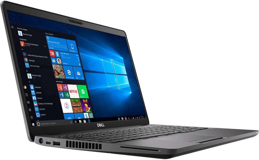 Dluxe Ave. Dell Latitude 5500 Home and Business Laptop Intel i5-8265U 4-Core 8GB RAM 256GB PCIe SSD Intel HD 620 15.6" Full HD 1920x1080 Fingerprint WiFi Bluetooth Webcam 3xUSB 3.1 Win 10 Pro (Renewed)
