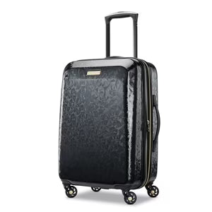 Dluxe Ave. Belle Voyage Hardside Luggage with Spinner Wheels/ (Black Checked)/Large 28-Inch