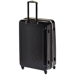 Dluxe Ave. Belle Voyage Hardside Luggage with Spinner Wheels/ (Black Checked)/Large 28-Inch