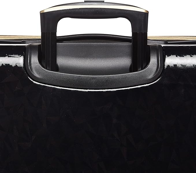 Dluxe Ave. Belle Voyage Hardside Luggage with Spinner Wheels/ (Black Checked)/Large 28-Inch