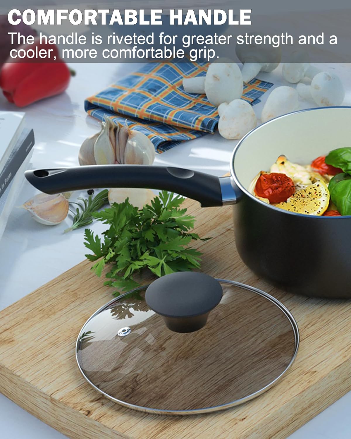 Dluxe Ave. Pots And Pans Nonstick / 10 Piece Ceramic Cookware