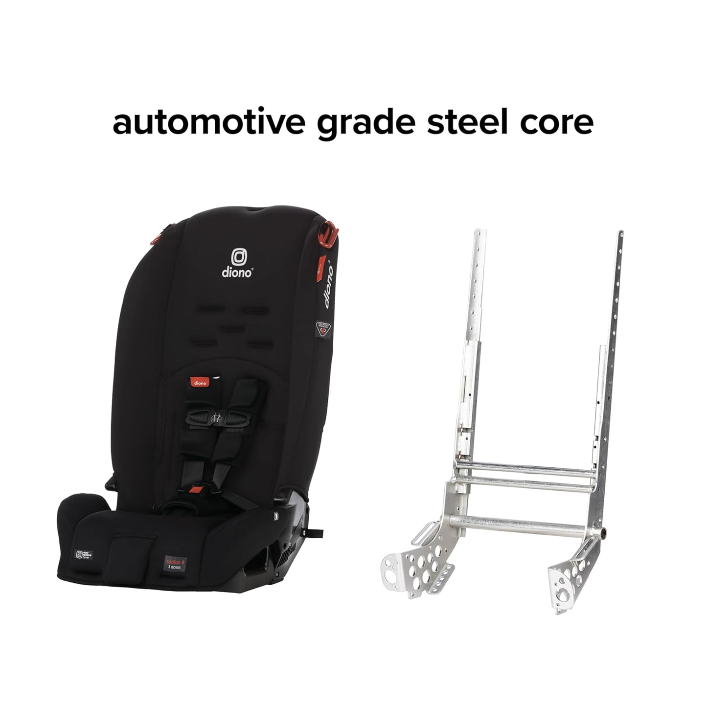 Dluxe Ave.  3-in-1 Convertible Car Seat Rear Facing & Forward Facing 10 Years 1 Car Seat Slim / Jet Black