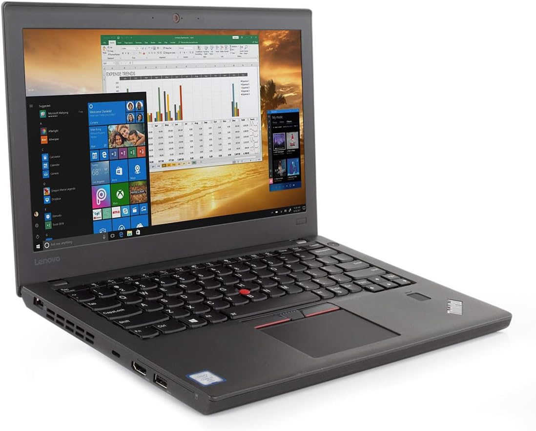 Dluxe Ave. Lenovo ThinkPad X270 12.5" Business Laptop Computer Intel Core i5-7300U 2.6GHz Up to 3.5GHz 8GB DDR4 RAM 256GB PCIE SSD Intel HD Graphics 520 Bluetooth 4.1 802.11ac WiFi USB-C HDMI Win 10 Pro
